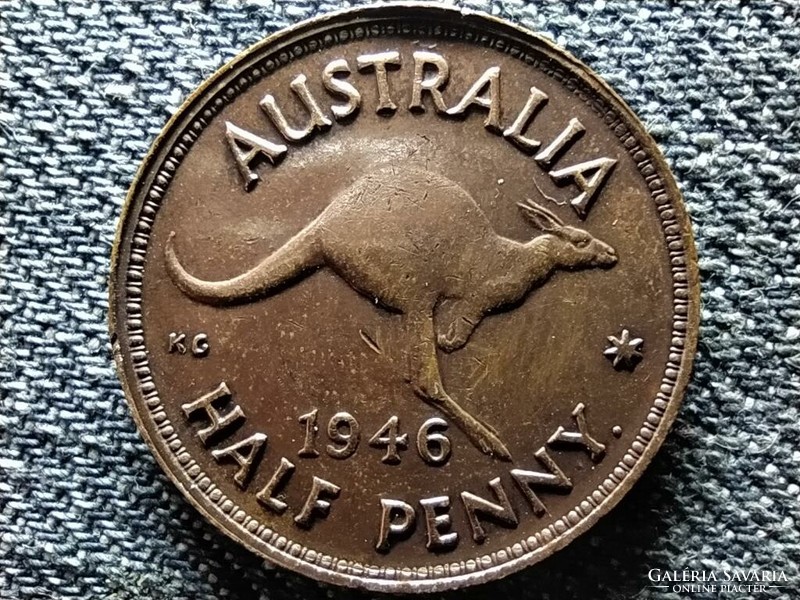 Ausztrália VI. György (1936-1952) 1/2 Penny 1946 • (id47279)
