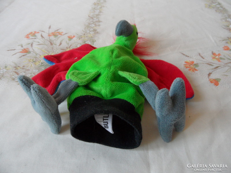 Plush butlers parrot, puppet gloves