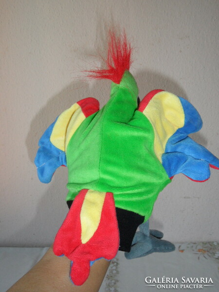 Plush butlers parrot, puppet gloves