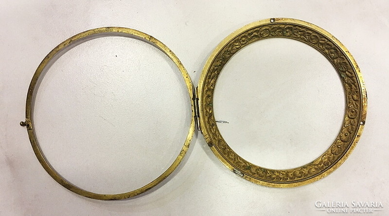 Bronze dial and door ring for Empire, Biedermeier table or frame clocks /from clock heritage/