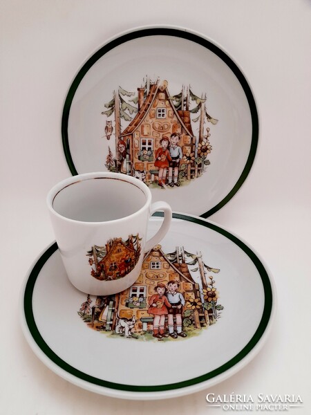 Kahla fairy tale pattern children's plates and mugs, 3 in one