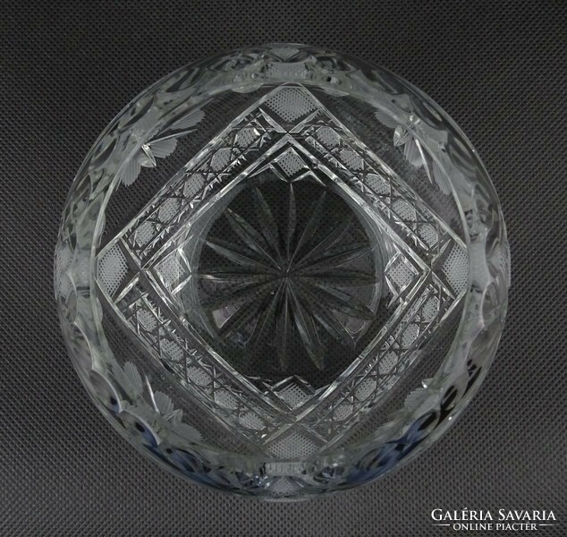 1N405 old crystal ball vase 10.5 Cm