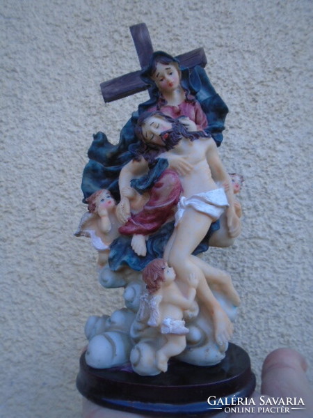 Jézus 4 figurás csodálatos figura vitrin dísz hibátlan darab 23 cm magas﻿