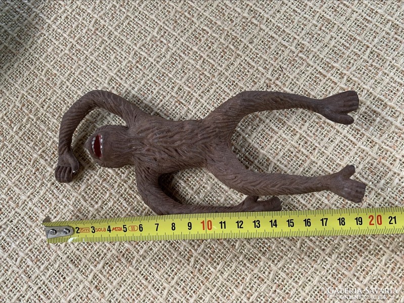 Retro rubber king kong orangutan, street vendor, 19 cm.