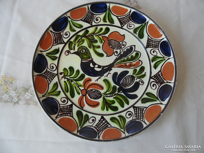 Corundum bird ceramic wall plate
