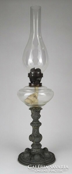 1N398 antique kerosene lamp with spiater base 51.5 Cm