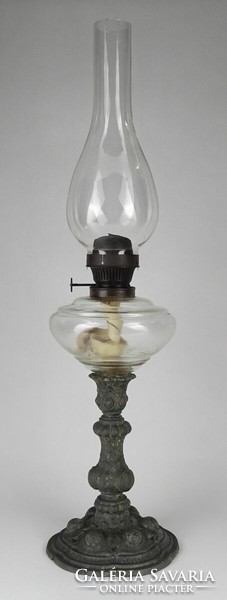 1N398 antique kerosene lamp with spiater base 51.5 Cm