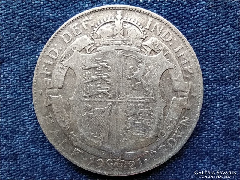 Anglia V. György (1910-1936) .500 ezüst 1/2 Korona 1921 (id54404)
