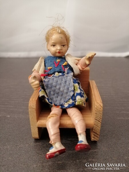 Doll house antique doll