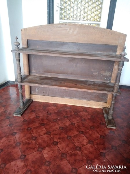 Antique hall, cupboard with shelves