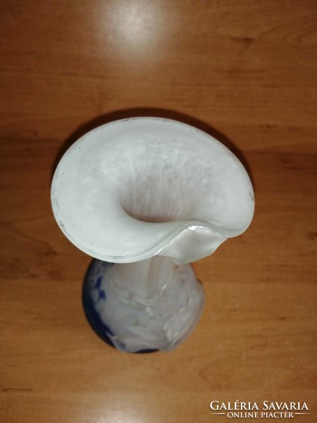 Muranoi üveg kála váza - 17 cm magas   (26/d)