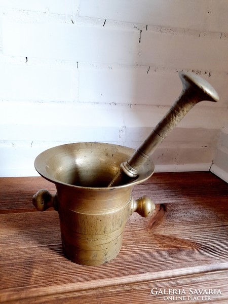 Copper mortar and pestle, 11.5 cm