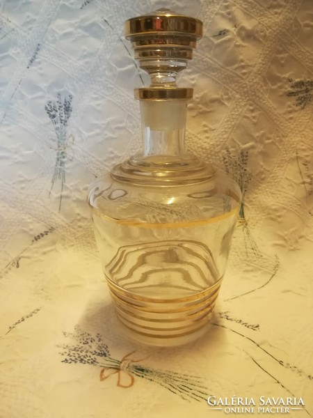Glass liquor bottle