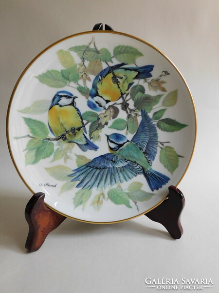Alt tirschenreuth bird plate - blue tit