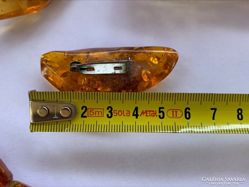 An amber-like package