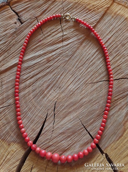 Beautiful red noble coral necklaces