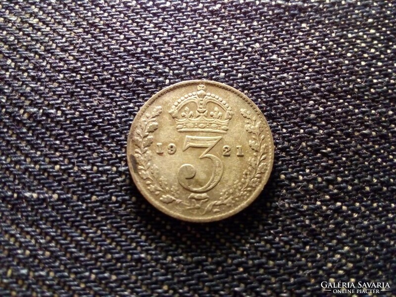 Anglia V. György .500 ezüst 3 Pence 1921 (id12500)