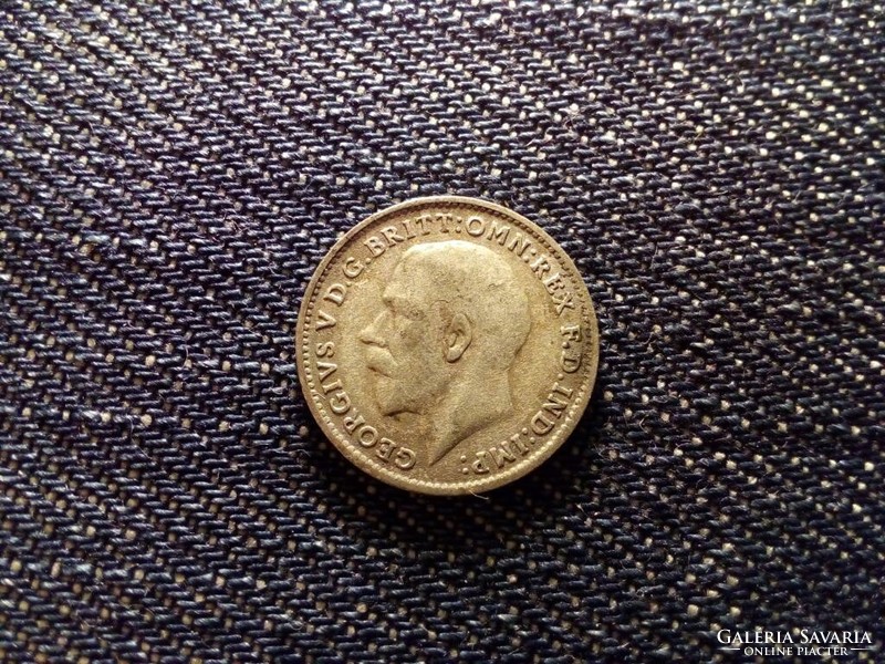 England v. George .500 Silver 3 pence 1921 (id12500)