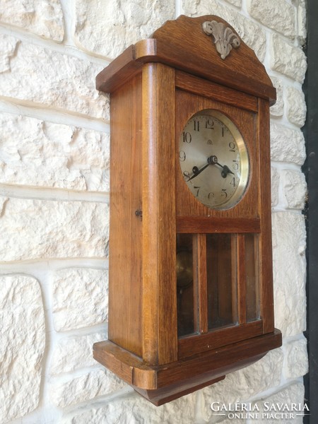 Beautiful antique wall clock in art deco style. Haller a. G.