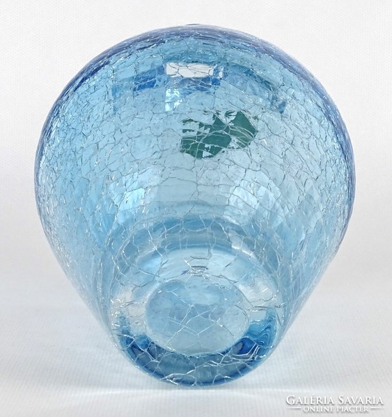 Marked 1N188 German craquette veil glass vase 20.5 Cm