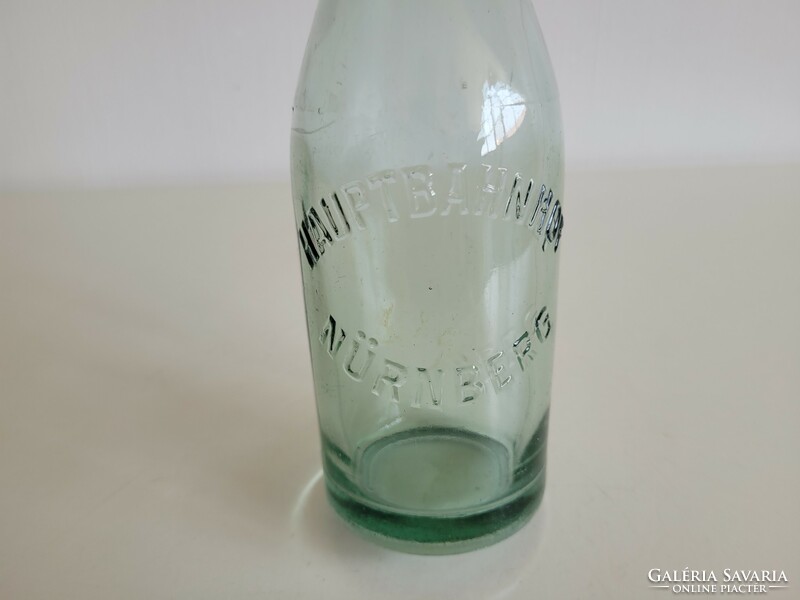 Old german green buckle glass nuremberg train station passenger service hauptbahnhof nuremberg