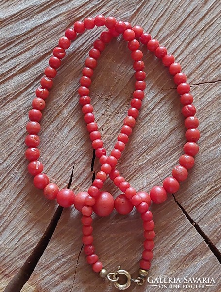 Beautiful red noble coral necklaces