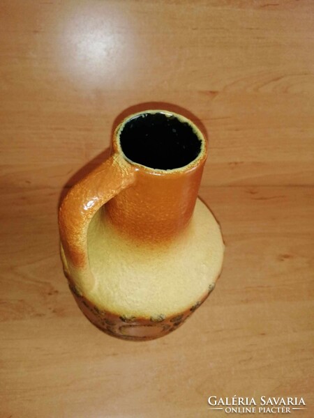 Német iparművész kerámia füles váza - 19 cm magas -  (26/d)