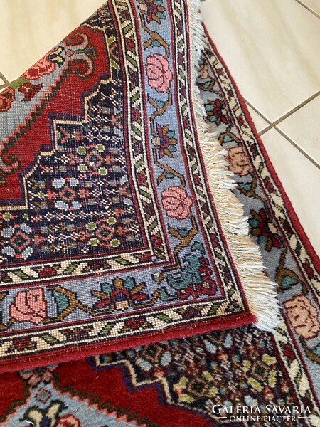 Handmade Iranian rose Persian carpet 73x105