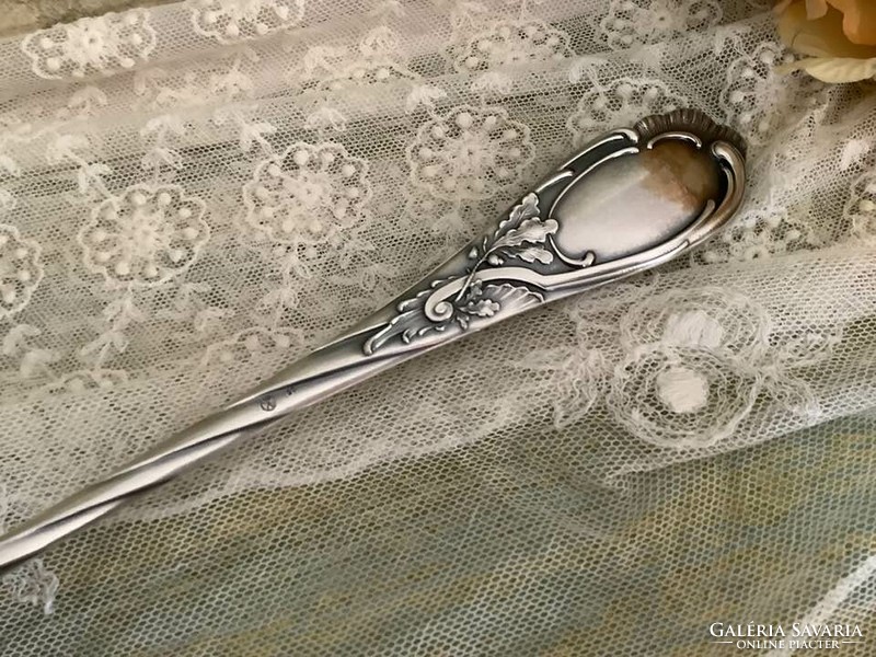 Large silver-plated ladle