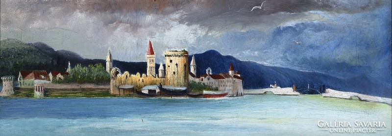 Csontváry afternoon storm in Trau, 1900, reprint print of painting