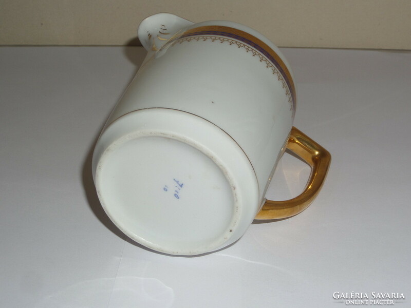 Antique, old Victorian porcelain jug with spout