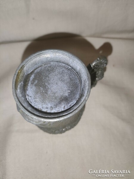 Tin cup, small jar, 4 cm in diameter, 8 cm high