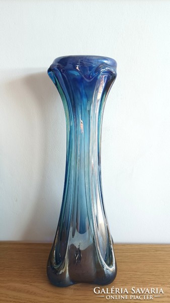 Retro Czech glass vase.