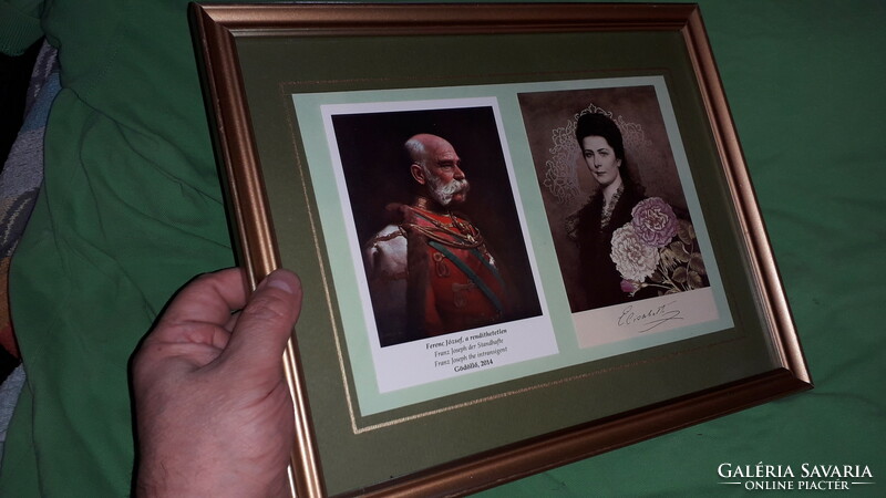 Régi Ferenc József császár és SISSY királynő képek keretben 30 x 20 cm a képek szerint
