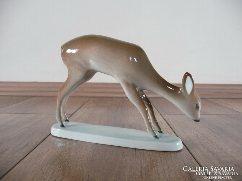 A rare Zsolnay deer figure