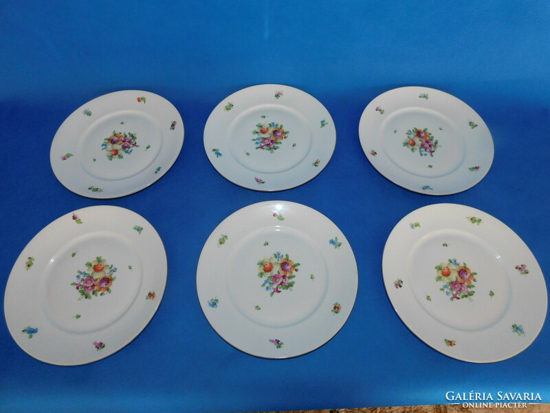 Herend antique 6-piece dinner plate set 25.5 Cm