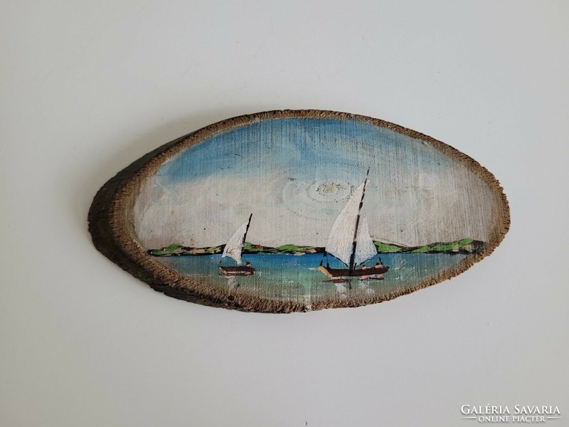 Old Balaton souvenir sailing landscape wood wall decoration wall picture