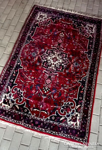 Hand-knotted Iranian Keshan Persian carpet is negotiable
