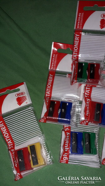 Ico Hungarian stationery manufacturer plastic unopened pencil sharpeners 9 packs of 18 in one according to the pictures