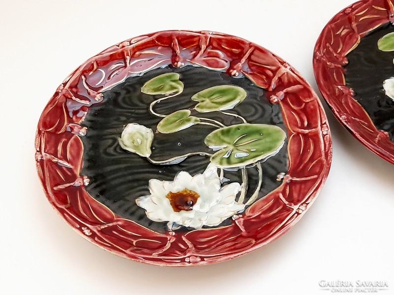 Majolica, ceramic bowls, 2 in one, 17.5 cm, schütz cilli?