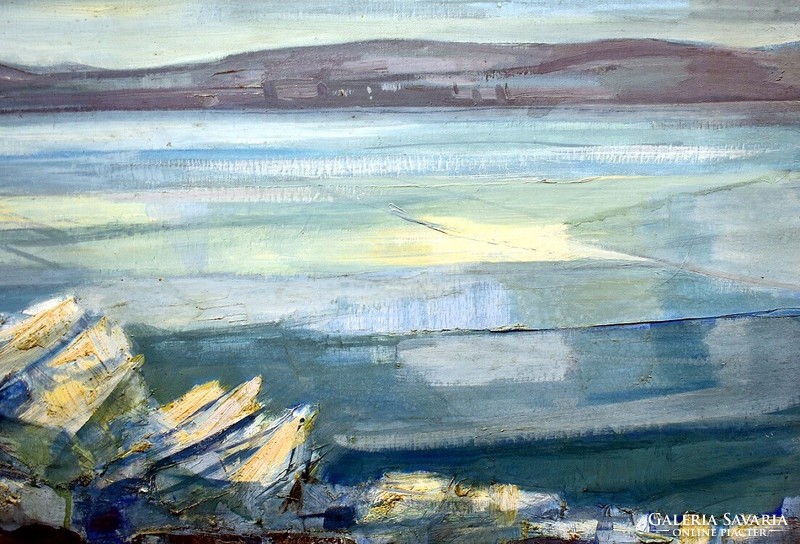 Otto Vágfalvi (1925-2015): ice sheets (on the Balaton)