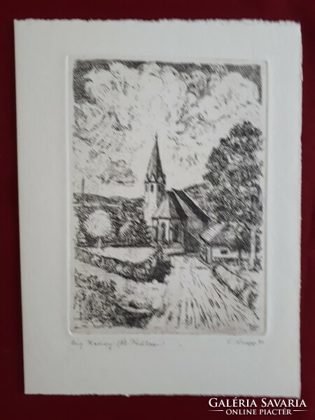 Church - etching