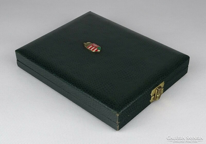 1N469 Hungarian national army ground staff bronze plaque in gift box