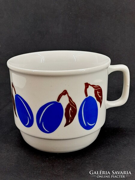 Zsolnay plum patterned mug