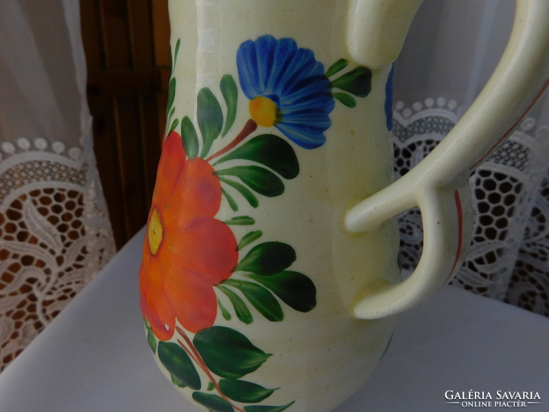 A very nice big floral jug with double handles from Kassi