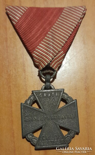 IV. Károly csapatkereszt . jelzett HMA . (eredeti szalag) kitüntetés  . POSTA VAN !