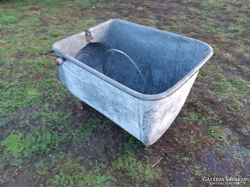 Old galvanized metal tub for sale!