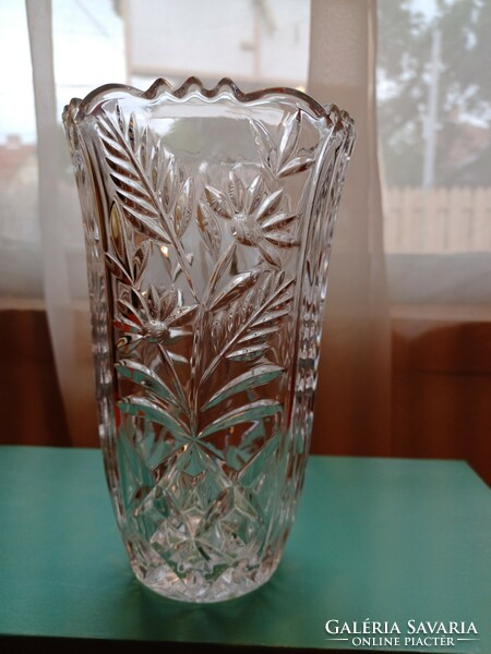 Lead crystal vase. Anna hütte German.
