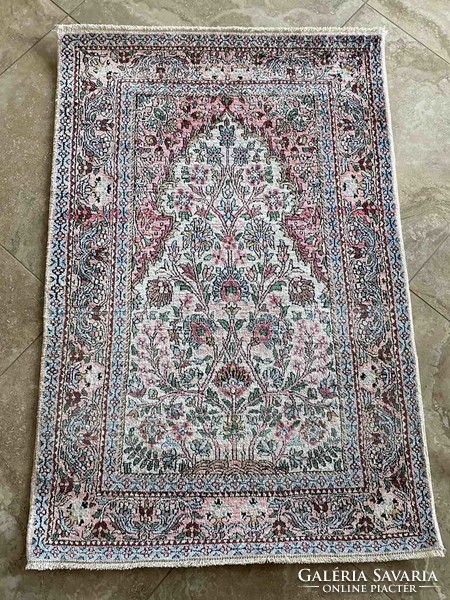 Cashmere 100% silk rug 114x77cm