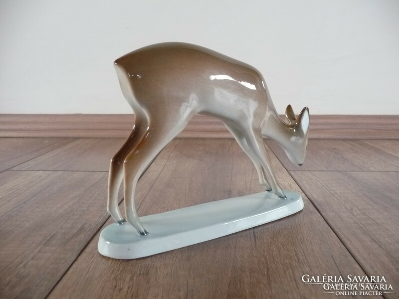 A rare Zsolnay deer figure